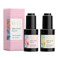 Flacon Pompe à Sérum Rose Givré de 30ml (1oz) pour Soins de la Peau, Bouteille Vide en Verre avec Épaule Plate et Compte-Gouttes pour Huile Essentielle Capillaire, avec Boîte