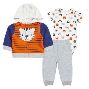 Conjunto de Ropa para Bebé Niño al por Mayor, 3 Piezas, Sudadera con Capucha y Pantalones Deportivos para Bebés de 6 a 24 Meses - Product Image 5