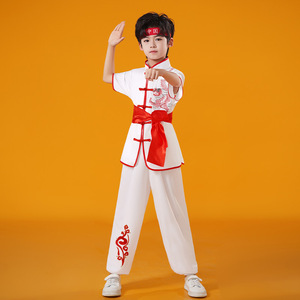 Abbigliamento unisex lungo per arti marziali, per bambini, per batteria, combattimento, allenamento in palestra, tute da competizione - Product Image 6