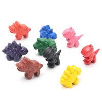 Crayons en plastique créatifs pour enfants, dinosaures, tortues, éléphants, ne salissent pas les mains, 24 couleurs