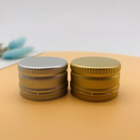 Muestra gratis 28MM frasco de Metal de aluminio botella de tornillo botella tapa