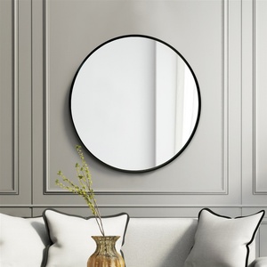 Wholesale China Wall Mirror Round Decorative Gold Framed Wall Mirror for Bedroom Bathroom - Product Image 2