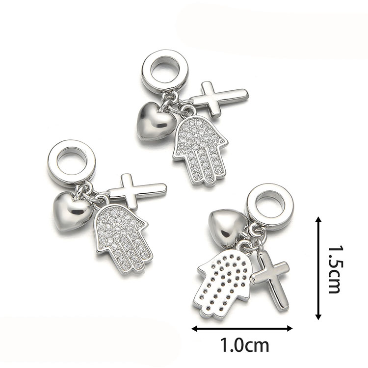 #3 mani hamsa d'argento