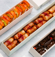Nouvelle conception de boîte à emporter pour boulangerie arabe avec poignée, 2mm, pour pain pita, galette de lentilles, Bibe Shata, Khobz El Labyad, pain aux dattes, boîte à pâtisserie en bande