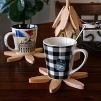 Tapis isolant en bois résistant à la chaleur, sous-plat de luxe léger en bois de hêtre, résistant aux hautes températures, pour table de Noël