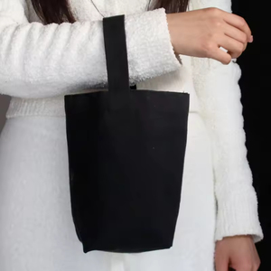 Bolsa de Mano de Lona de Algodón Plegable Ecológica al por Mayor para Mujer, Mini Bolsa de Compras Reutilizable con Diseño Personalizado y Logotipo - Product Image 4