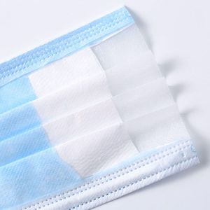 Masque en tissu non tissé 3 couches avec bande nasale plus large, emballé individuellement sous sachet, directement de l'usine avec options personnalisées - Product Image 3