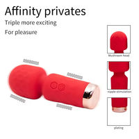 Vibrador AV de 10 Frecuencias, Masajeador Tipo Varita Rosa, Carga USB, Masajeador de Punto G, Productos Sexuales Femeninos