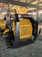Bucket Saringan SLN Efisiensi Tinggi Hidrolik Putar untuk Excavator 5-6 Ton, Pemilahan Material di Lokasi, Residu Tambang, Garansi 1 Tahun