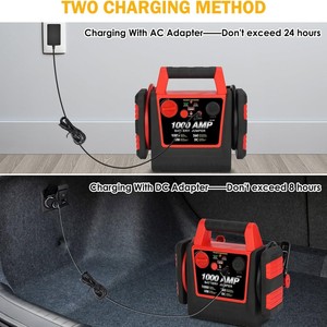 Démarreur de voiture portable Tyrell Chenergy 1200A Peak, batterie au lithium, lumière LED, moto, camion, SUV, 14000 mAh, démarrage rapide - Product Image 1