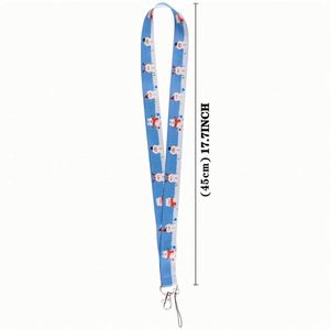 Ensemble de cordons de cou personnalisés pour Noël avec motifs Père Noël et flocons de neige, sangles détachables pour clés, cartes d'identité, cartes de crédit et breloques de téléphone - Product Image 4