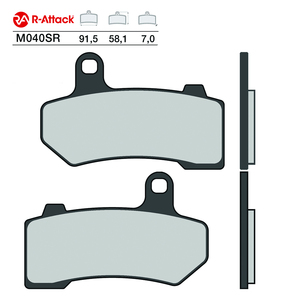 ผ้าเบรกมอเตอร์ไซค์ R-Attack M040SR แบบซินเทอร์ทองแดง สำหรับล้อหลัง ได้รับการรับรองมาตรฐาน R90 - Product Image 1