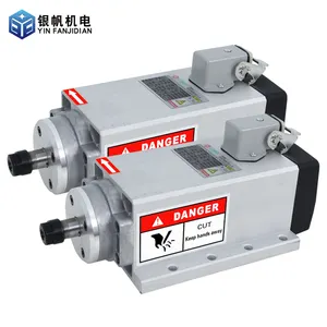 1.5kw gdz80*73-1.5 80*73 square air cooled spindle motor for cnc router