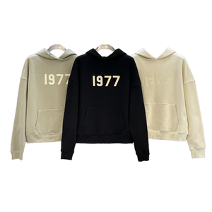 Sudadera con Capucha para Mujer, Estilo Informal, 100% Algodón, Diseño Desgastado, Venta Caliente - Product Image 1