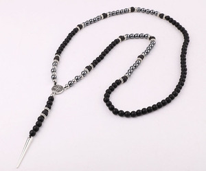 Di nuovo Modo di Pietra Naturale Matte Onyx Occhio di Tigre Turchese Ematite <span class=keywords><strong>Perline</strong></span> Fatti A Mano <span class=keywords><strong>Collana</strong></span> Lunga Da <span class=keywords><strong>Uomo</strong></span> 28 pollici - Product Image 4