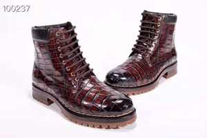 أحذية عالية الجودة للرجال أحذية كبيرة الحجم من جلد التمساح أحذية رجالية مخصصة من جلد التمساح أحذية للرجال - Product Image 3