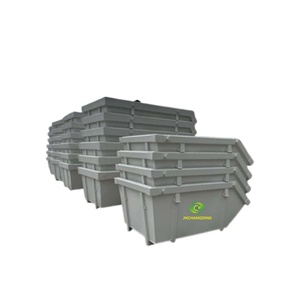 Conteneur de chantier robuste de 6 m³ pour la collecte de ferraille, empilable, maniable par chariot élévateur - Product Image 1