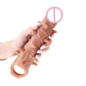 WU pénis Dick manchon réutilisable éjaculation retardée préservatifs de pointe jouets sexuels pour adultes pour hommes - Product Image 2