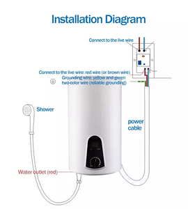 <span class=keywords><strong>Scaldabagno</strong></span> Elettrico di Alta Qualità 2000W, Capacità <span class=keywords><strong>50</strong></span> Litri, Controllo Touch, Design Intelligente in Acciaio Inox per Uso Domestico, Esterno e Camper - Product Image 4