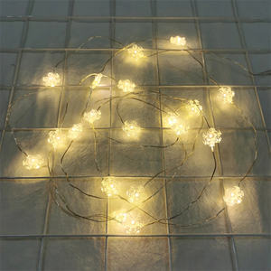 Sıcak beyaz 1M 10Leds çelenk noel baba geyik kardan adam dize lamba noel iç<span class=keywords><strong>in</strong></span> su geçirmez pil kutusu bakır tel - Product Image 1