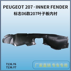 Revestimiento de Guardabarros Delantero para Peugeot 2006-2012, Pieza de Repuesto de Plástico Negro PG66009 - Product Image 4