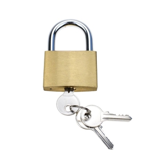 YH1257 Candado con llave de latón macizo de alta resistencia 3 Llaves Grillete corto Múltiples tamaños 20/25/30/40/50/60/75mm para uso en puertas - Product Image 2