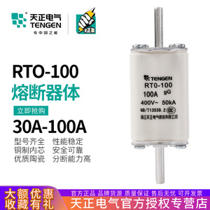 Tengen 100A ฟิวส์ Rto-100ชนิด400V GG ฟิวส์สัมผัสมีดเซรามิกสำหรับป้องกันวงจรแรงดันไฟฟ้าต่ำ - Product Image 5