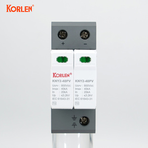 KORLEN 2P <span class=keywords><strong>DC</strong></span> 800V 20-40kA al aire libre Solar Lightning equipo electrónico dispositivo de protección contra sobretensiones SPD - Product Image 2