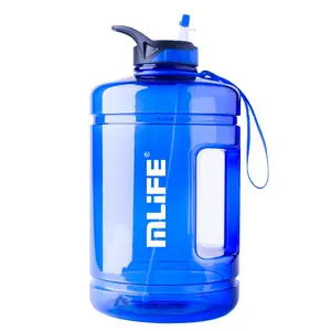 Mlife top seller reusable custom motivational 1 gallon /128oz gym water bottle