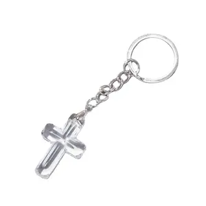 new baby shower party supplies baptism christening favor crystal cross key chains keyring Wedding Souvenirs Favors and Gifts