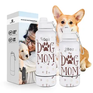 2024 Everich New Design Portable Dog Water Bottle18/8 stainless steel vacuum insulated Dogs Bowl Outdoor Walking Puppy Pet