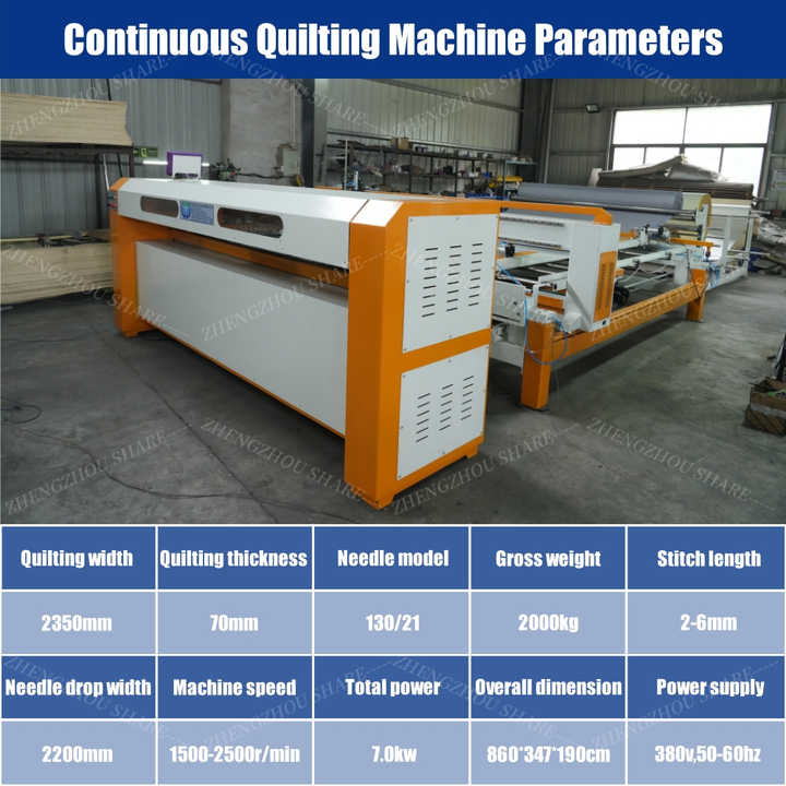 Fully Automatic Continuous Quilting Machine Computerized Comforter Quilting Machine Long Arm Mattress Quilt Sewing Machines