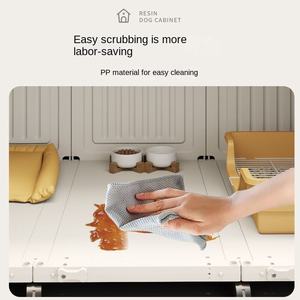 Jaula de Resina para Perros, Casa de Interior Transparente de Lujo Ecológico con Patrón Sólido para Mascotas de Raza Pequeña, Villa para Perros - Product Image 4