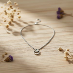 Collana in Acciaio Inossidabile con Ciondolo a Lettera Z Monofacciale da 1CM, Gioiello da Collo - Product Image 3