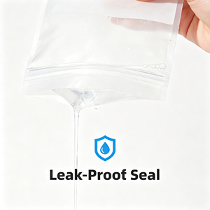 Transparent Poly Side Gusset <b>Bag</b> Waterproof 20cm X 3.02cm X 0.02mm 100 Pack for Apparel and Small Items - Product Image 5