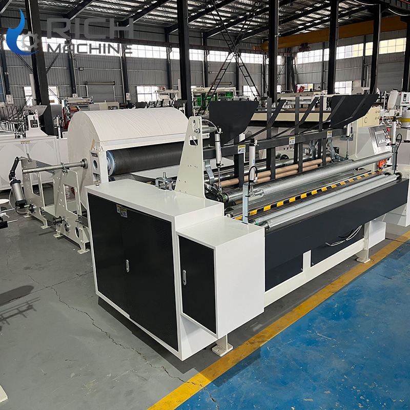 Toilet Paper Rewinding Machine Toilet Paper Punching Rewinding Machine ...