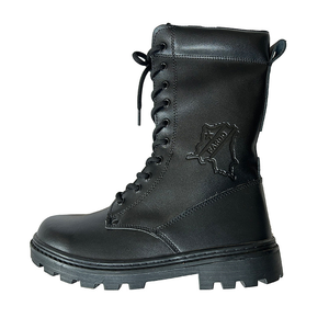 Bottes hautes en cuir noir TSB910 SIWAR BURKINA FASO FARDC - Product Image 1