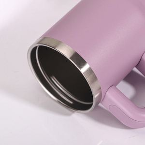 Vaso de Agua Infantil de Acero Inoxidable con Aislamiento al Vacío, 14 oz, con Asa y Pajita, Personalizable con Logotipo, Gran Capacidad, Portátil para Uso en Exteriores y Automóvil - Product Image 2