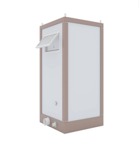 Module de douche et toilettes modulaire à panneaux sandwich pour séparation sec-humide, idéal pour le camping et les événements