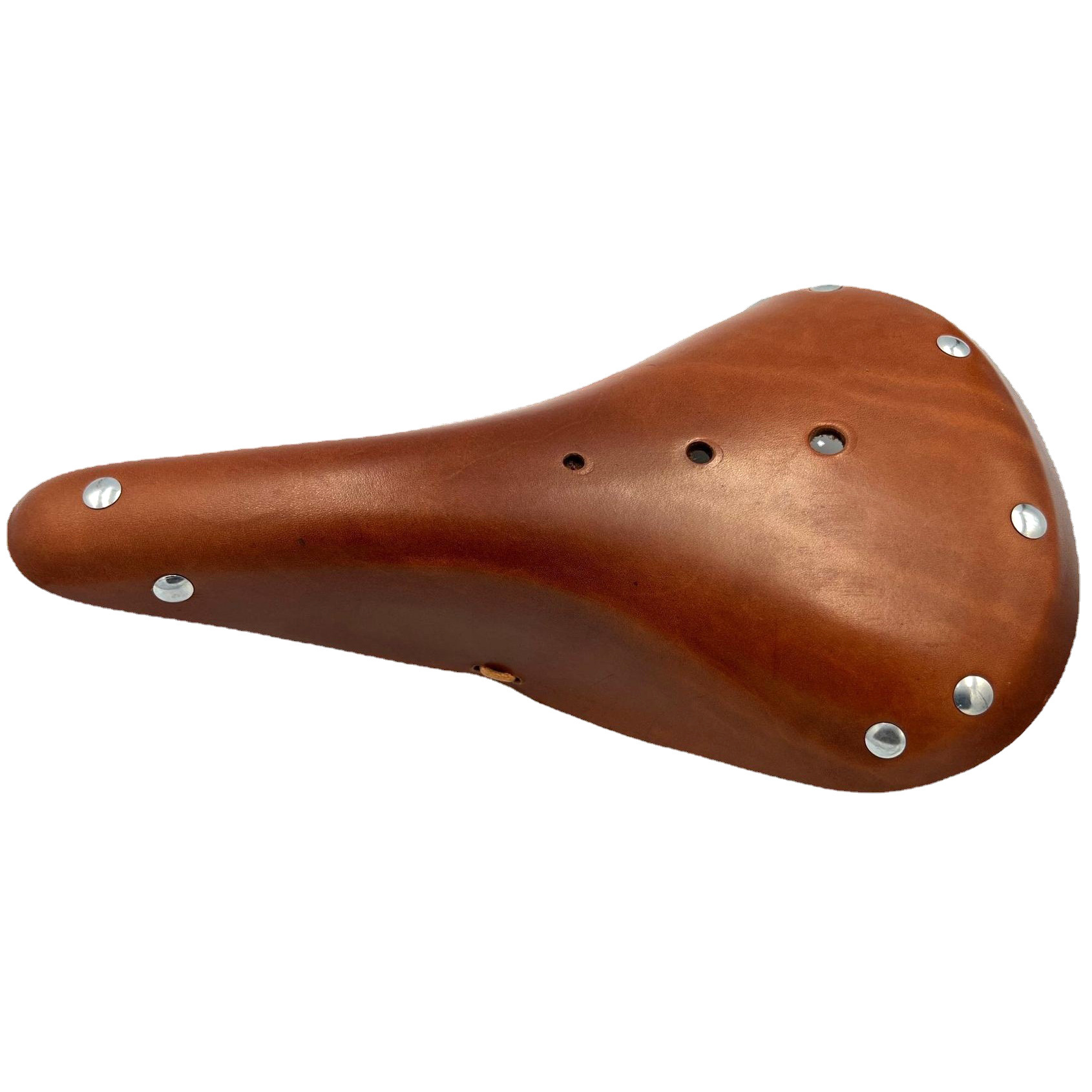 Selle per bici comode di alta qualità sedile sospensione a molla produttori Vintage sella per bicicletta in pelle marrone