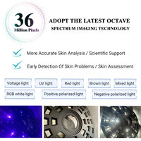 Analyseur professionnel de peau faciale de machine d'analyse de visage de peau de l'écran 3D Ai de 15.6 pouces