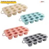 Moule à pudding en silicone avec bordure en dentelle, design rectangulaire Kekuli, pour usage domestique, modèle de gâteau mousse
