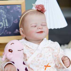 Nuova Bambola Reborn R&B da 18 Pollici, Neonato Africano in Silicone Realistico a Corpo Intero con Vestiti, Maschio - Product Image 1