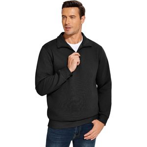Sweat-shirt à col montant zippé pour homme FOXA, en molleton de coton, manches longues, décontracté, chaud, pour l'automne et l'hiver - Product Image 5