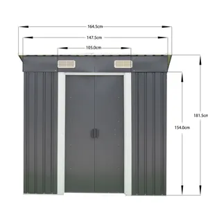 new style 4*6 ft garden shed metal shed