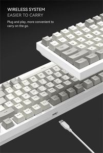 แป้นพิมพ์กลแบบถอดเปลี่ยนได้สำหรับคอมพิวเตอร์ X517คีย์บอร์ด75% ปุ่มแม่เหล็กสำหรับนักเล่นเกม teclado - Product Image 2