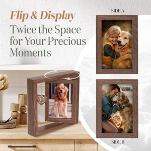 4x6 Pet Memorial Photo Frame - Keepsake <strong>Remembrance</strong> Sympathy <strong>Gift</strong> for Loss of Dog or Cat - No Longer by My Side but Forever in - Product Image 2