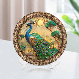 Thiết kế mới chất lượng cao tinh tế đẹp đa dạng mô hình động vật yếu tố nhựa đĩa nghệ thuật thủ công mỹ nghệ tấm đồ trang trí nhà - Product Image 2