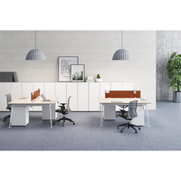 Personalización comercial, muebles de oficina, marco de madera, Partición de cubículo, juego de escritorio para personal de oficina
