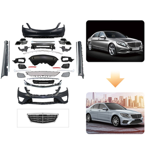 Kit carrosserie pour <span class=keywords><strong>Mercedes</strong></span> Classe W222 : pare-chocs avant et arrière, calandre, garnitures de portières, marchepieds latéraux, lifting pour mise à niveau <span class=keywords><strong>S63</strong></span> de la Classe S W222 <span class=keywords><strong>2018</strong></span> - Product Image 1